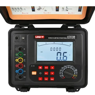 Uni-T Ut575b Çift Kelepçeli Çok Fonksiyonlu Toprak Test Cihazı